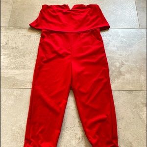 Red jumpsuit